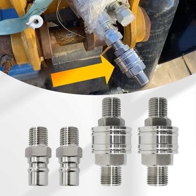 M16-M14 Hydraulic Attachment Fittings Quick Connect Adapters For Mini Excavator.