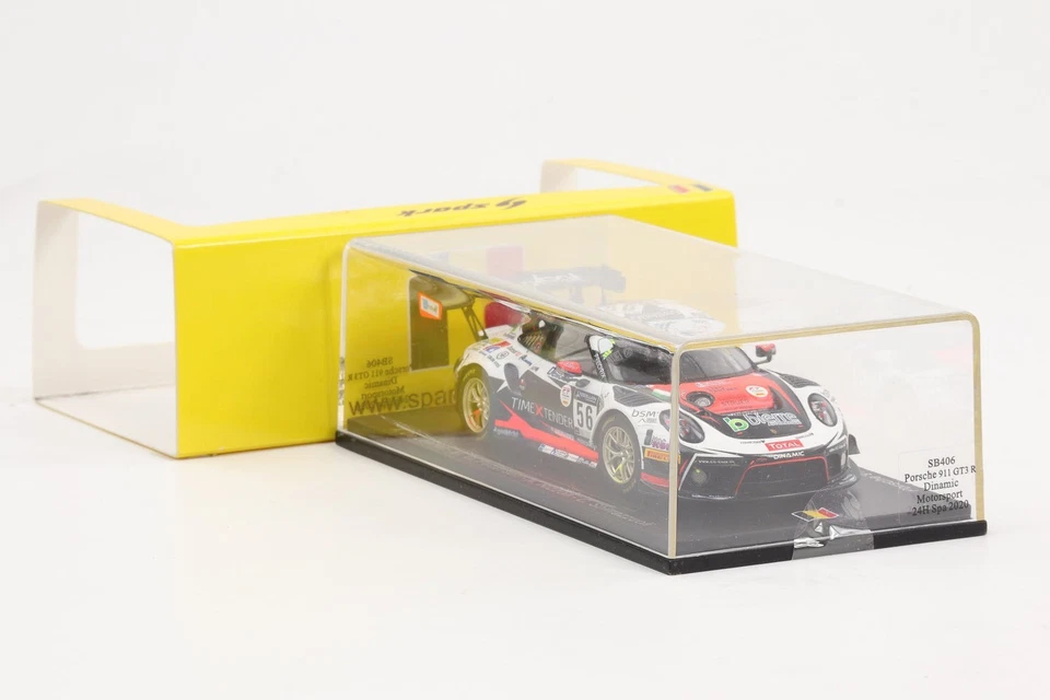 1:43 Spark Porsche 911 GT3 R Dinamic Motorsport #56 24h Spa 2020 SB406 - Immagine 4 di 4
