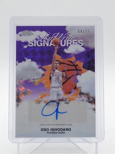 OSO IGHODARO 2025-26 TOPPS CHROME SKYWRITE SIGNATURES AUTO PURPLE /75 Q6803