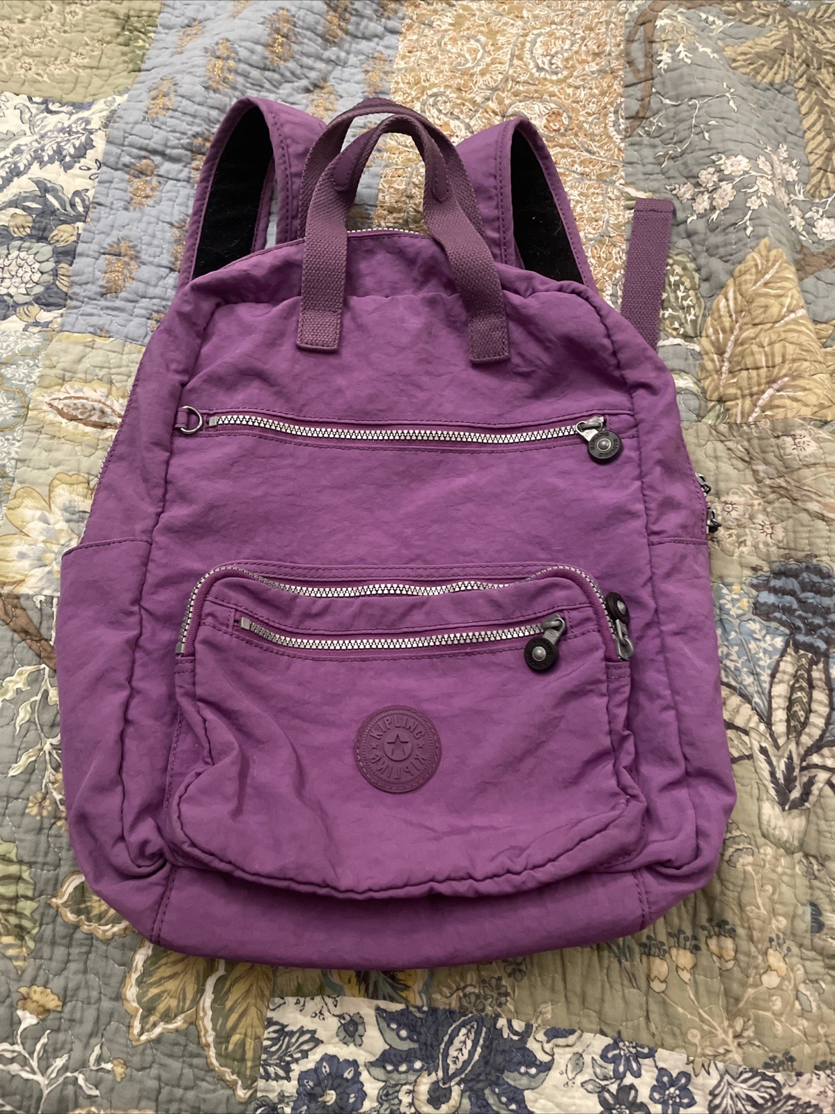 Purple Kipling Backpack - image 1