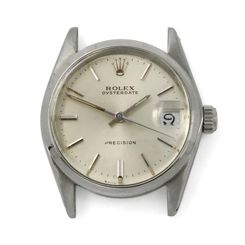 Rolex Oysterdate Precision Ref.#6466 30mm Silver Dial W257598-1