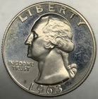 1963 P Washington 90% Proof Silver Quarter UNC Condition 25c US Coin - 4202