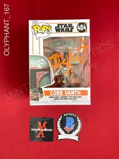 Timothy Olyphant signed Star Wars Cobb Vanth Funko Pop #484 Beckett COA