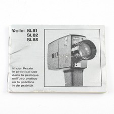 Rollei SL81 SL82 SL85 - Vintage Movie Camera Manual - Instruction Booklet