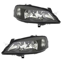 Scheinwerfer Set Links & Rechts Schwarz H7/HB3 FüR Opel Astra G CC F48_ F08_