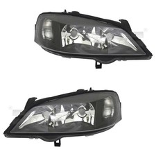 Scheinwerfer Set links & rechts Schwarz H7/HB3 für Opel Astra G CC F48_ F08_