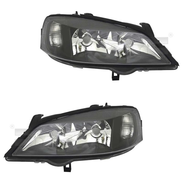 Scheinwerfer Set Links & Rechts Schwarz H7/HB3 FüR Opel Astra G CC F48_ F08_-image