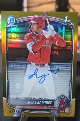 2025 Bowman - Chrome Prospect Auto Lucas Ramirez #CPA-LR True Gold # /50