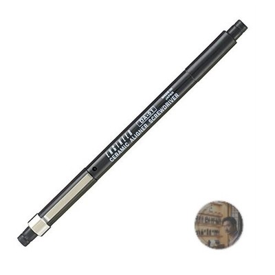 ENGINEER DA-51 Ceramic Adjustment Screwdriver Black 0.4x0.9 & 0.4x1.8mm New