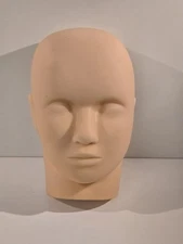 Silicone Practice Mannequin Head – Eyelash Extension / Makeup Training