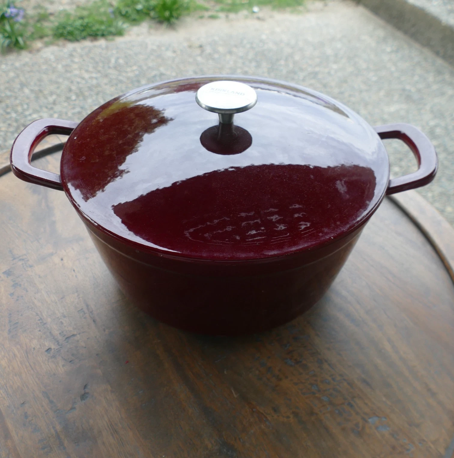 Kirkland Signature Red Enameled Dutch Oven 5 Qt Round Cast Iron Pot w/Lid
Opens in a new window or t