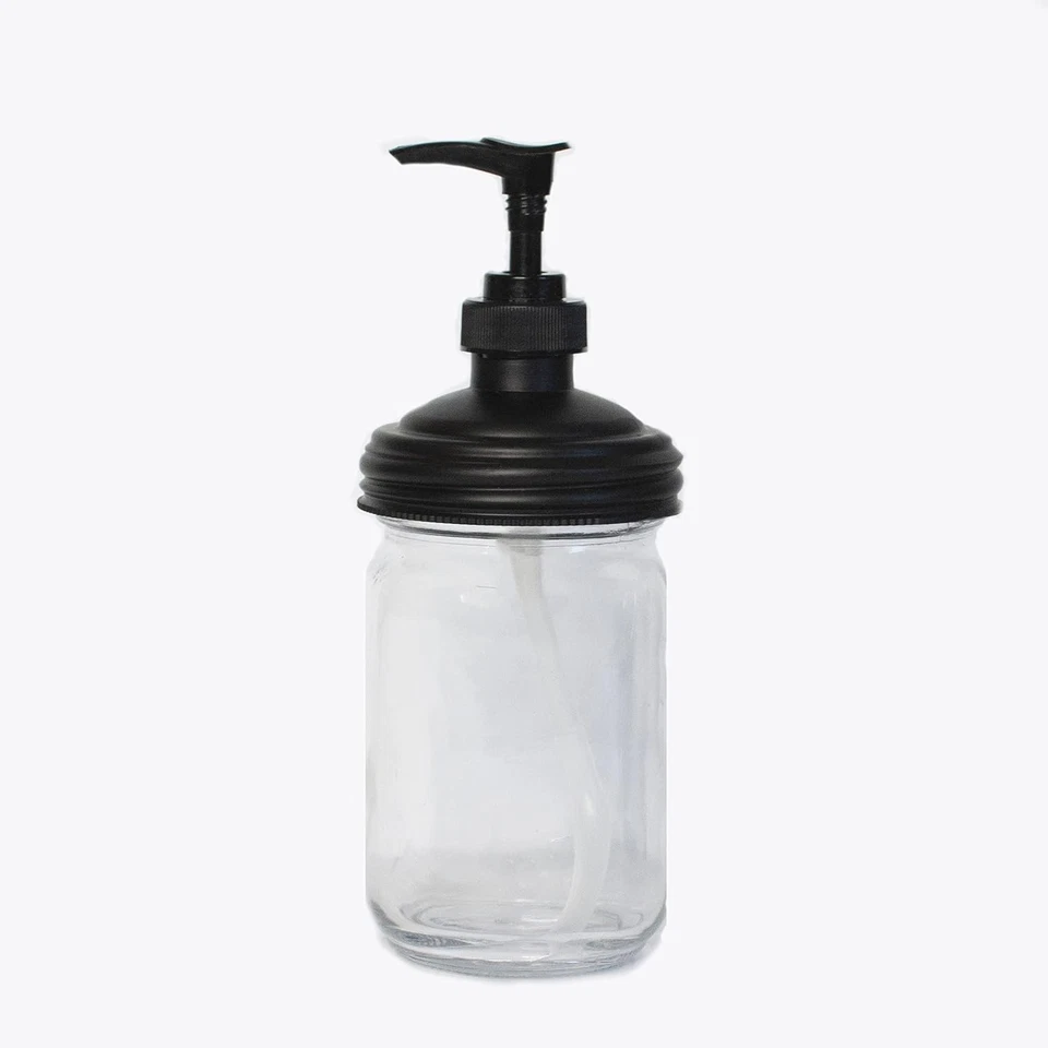 reCAP Mason Jar Pump Lid Soap or Condiment Dispenser, Reg Mouth, USA Made - Image 4 of 4
