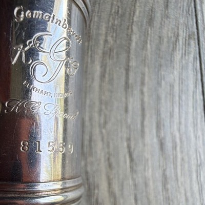 Gemeinhardt Solid Silver Concert Flute Closed Hole High Polish with Case