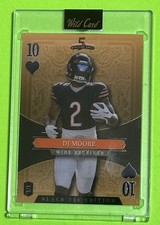 DJ Moore 2026 Wild Card Black Tie Stacked Deck 1/1 Chicago Bears Near Mint