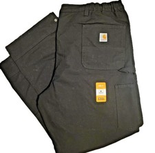 Carhartt Pants XL Insulated Black Loose Fit Washed Duck Style NWT 105471