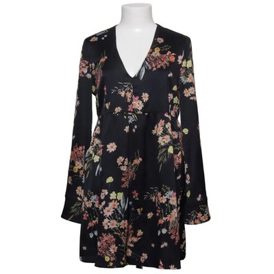 Mango Casual, Kleid, Größe: M, Schwarz/Mehrfarbig, Blumen, Damen #ueB