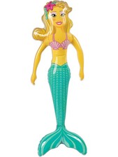 Under The Sea Mythical Beautiful Blonde Mermaid Inflatable 36"
