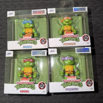 TMNT Teenage Mutant Ninja Turtles 2.5'' Jada Metalfigs Complete Set of 4 Turtles
