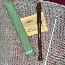 Brown AULOS RECORDER No 103J Made In Japan Flute Hand Musical Instrument