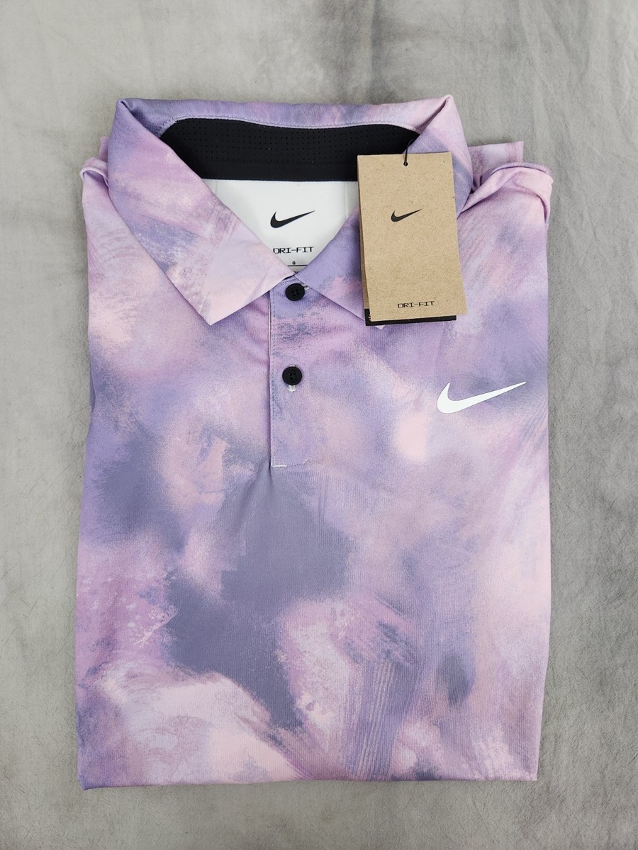 Nike Dri-Fit Tour Polo Golf Shirt Size FD5935-509 Daybreak Purple