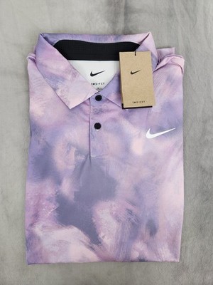 Nike Dri-Fit Tour Polo Golf Shirt Size FD5935-509 Daybreak Purple