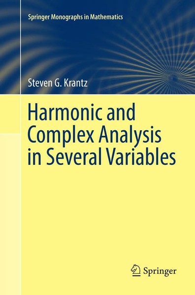 Harmonic And Complex Analysis In Several Variables Steven G. Krantz Taschenbuch-image
