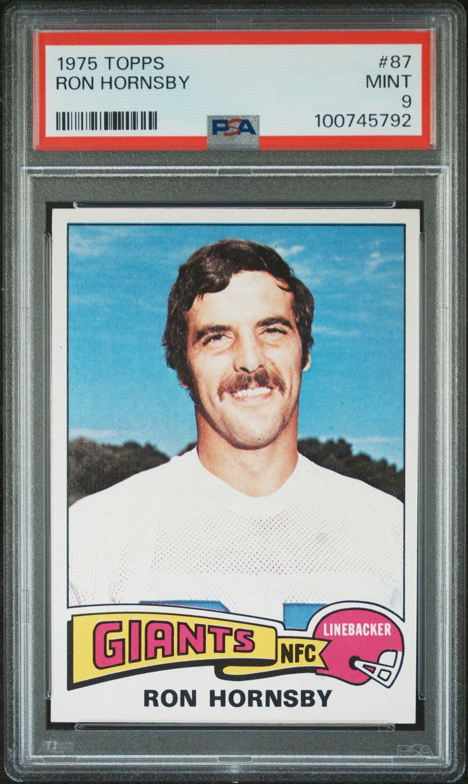 1975 TOPPS #87 RON HORNSBY PSA 9