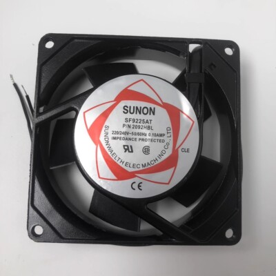 SUNON SF23092A P/N 2092HSL 9025 220V/240V 0.08A 9CM Metal Axial Cooling Fan