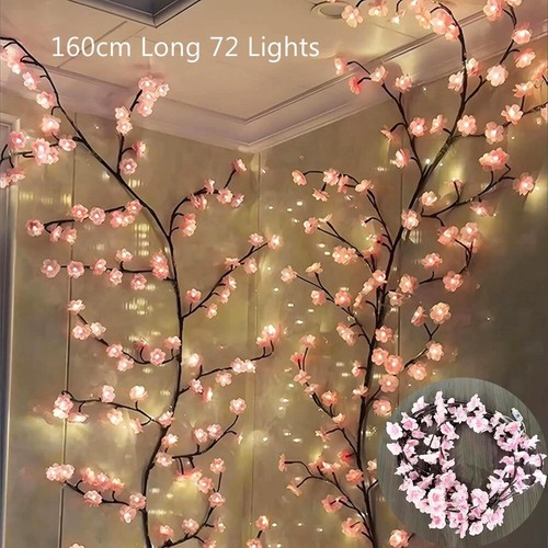 With Remote LED Tree Branch Lights for Wall Decor Garland - Picture 14 of 16
