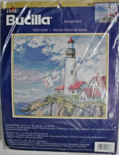 Plaid Bucilla Lighthouse 4827 Needlepoint Petit Point Kit - New 13.5 x 11.75