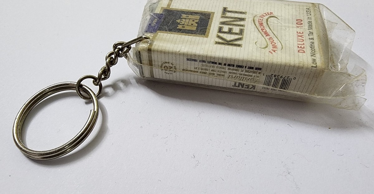 Vintage Keychain Kent DELUXE 100 Box Keyring | eBay