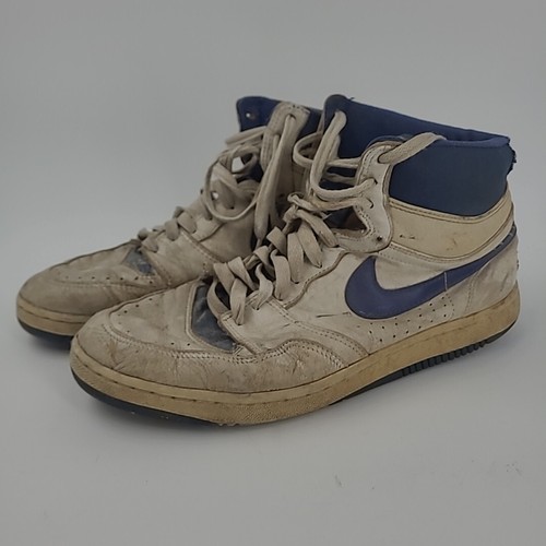 Tenis Nike Air Court Force años 80 blancos y azules vintage para hombre talla US 13 - Imagen 3 de 24