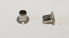 Eyelets Grommet Thru Hole Rivet  Brass Nickel Plated 100 Pcs.