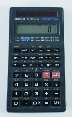 Casio Fx 260 Solar Fraction Scientific Calculator Preowned Ebay
