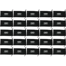 25 Large Black Micro Fiber Bags Sunglasses Goggles Cell Phone Pouch Case Sleeve