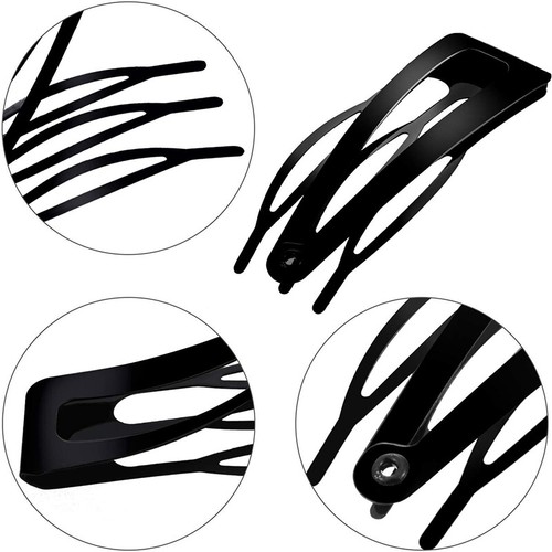 10 Mädchen Double-Grip Haar Clips Metall Snap Haarspangen Damen Styling Tool ¬ - Picture 9 of 24
