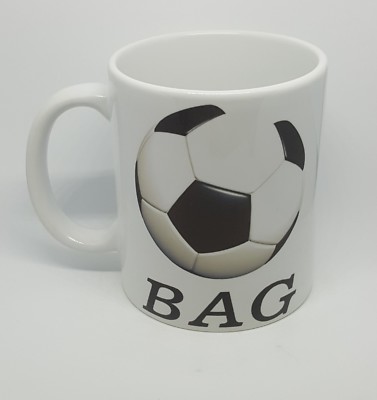 Unhöflicher Fußball Kaffeebecher Tasse frech lustig BALL Tasche Geburtstagsgeschenk Slang Freund