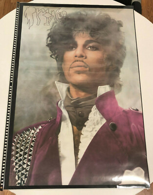 Prince Poster Original 1999 24'' x 36'' Purple Rain RARE 1983 Alan Beaulieu