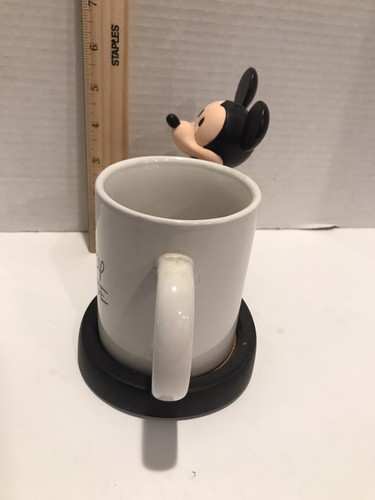 Disney Mickey Mouse Figural Coaster Coffee Mug Cup Holder Desk Office 6” Resin - Picture 8 of 11