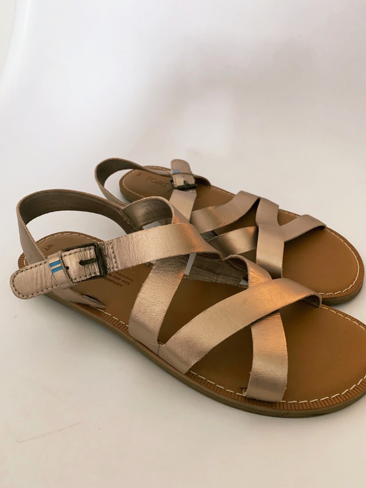 toms gold sandals