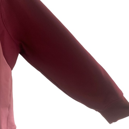 Nike DRI-FIT Women's Sweatshirt Plus 3X Pink Raglan Sleeve Fleece Lined Sweater - Picture 6 of 9