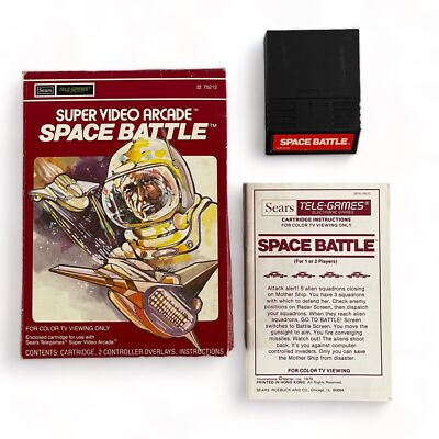 Sears Tele-Games Space Battle VTG 1979 Super Video Arcade Intellivision