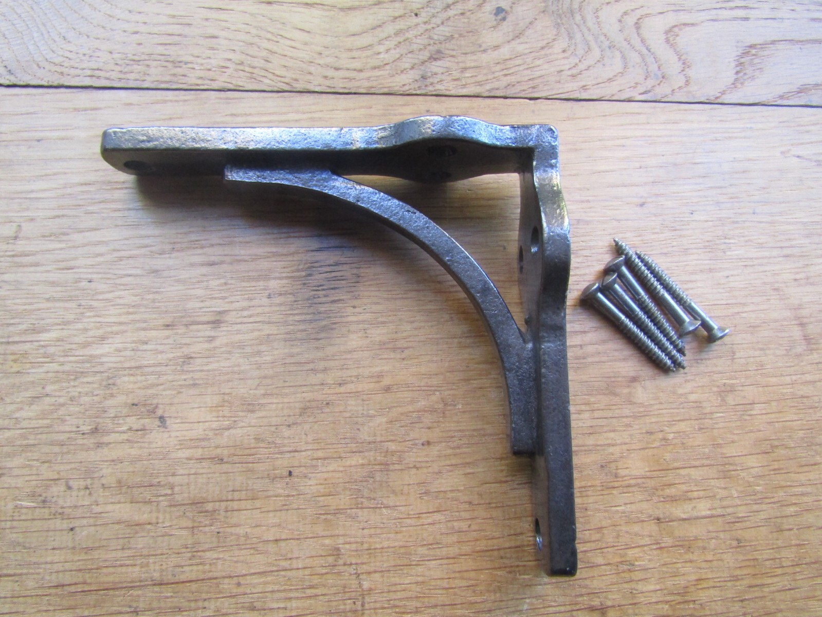 iron shelf bracket Cast iron Rustic Vintage old style shelf Support