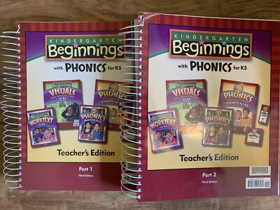 BJU Kindergarten Beginnings With Phonics K5 Teacher's Edition (3rd Ed) Part 1&2