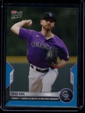 2022 Topps Now #421 Chad Kuhl Blue Parallel Card #d 29/49