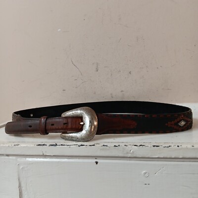 RESISTOL Western Full Grain Leather Belt Brown s-l400.jpg main image 2