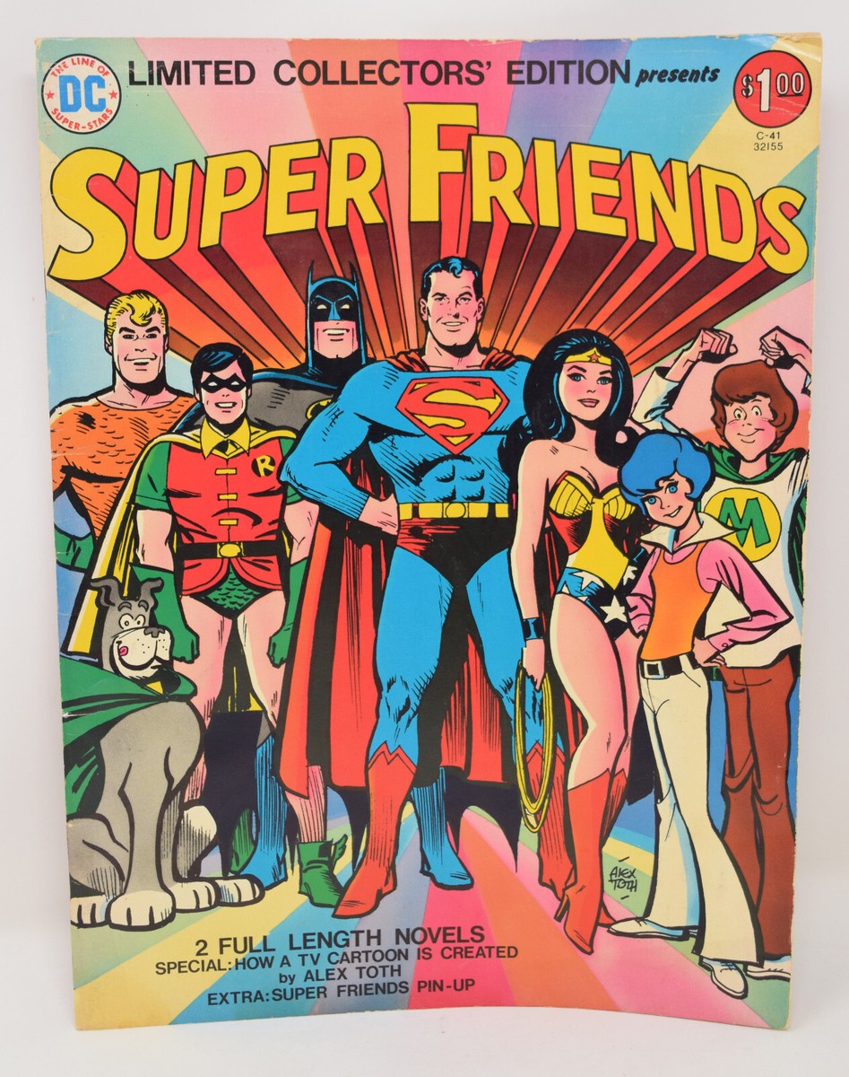 Super Friends Treasury C-41 DC 1976 VG Batman Superman Wonder