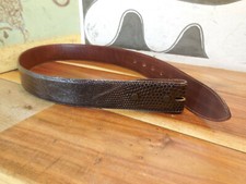 Pat Areias Genuine Lizard Belt Size 26 Made in USA