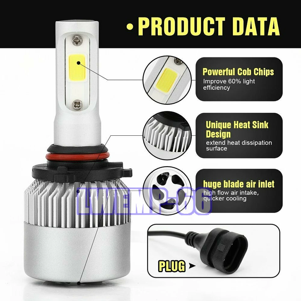 Faro LED deportivo utilitario de 4 puertas + bombillas antiniebla para Chevy Trailblazer 2002-2009 Foto 3 de 4