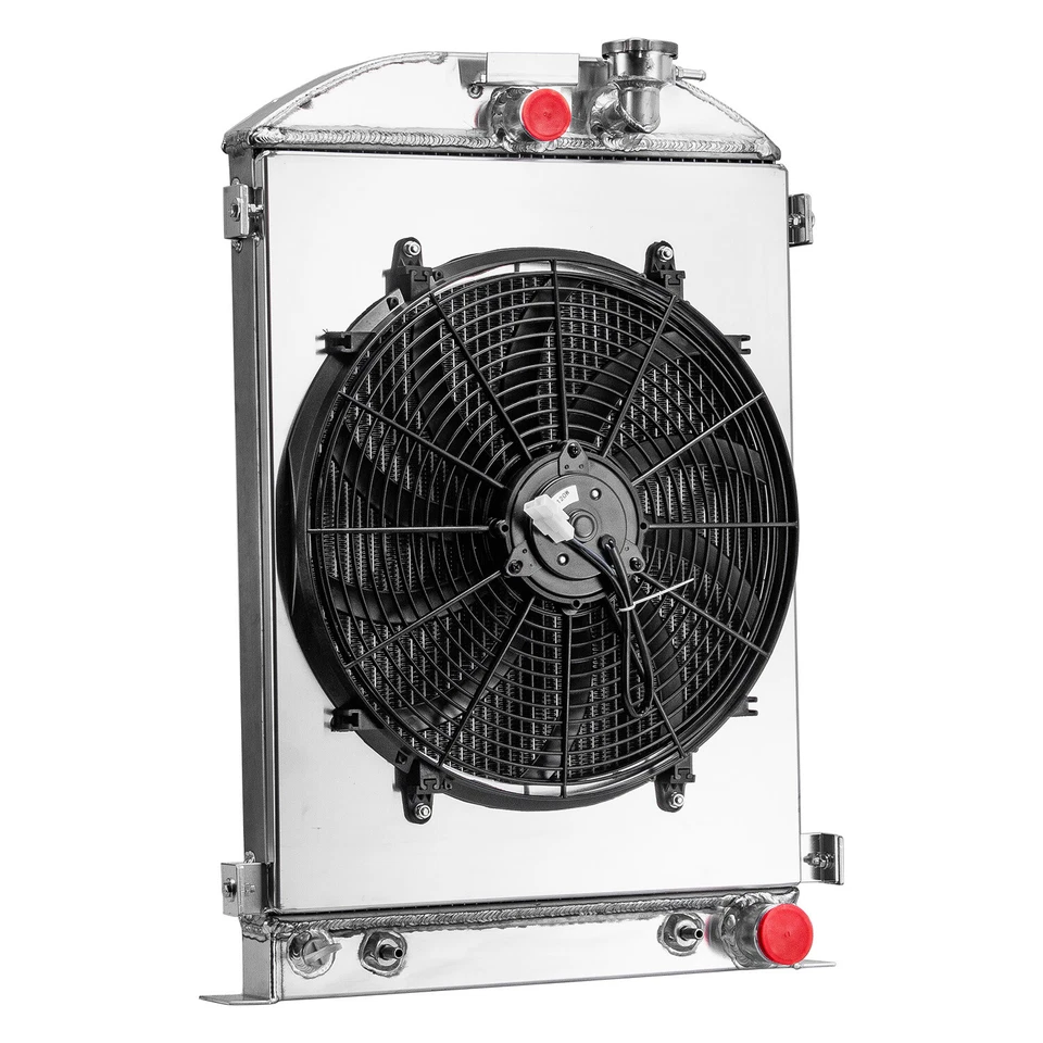 3 Row Radiator Shroud Fan For 1933-1935 Ford 1Ton 1/2Ton 3/4Ton Pickup Model 40 Foto 3 de 4